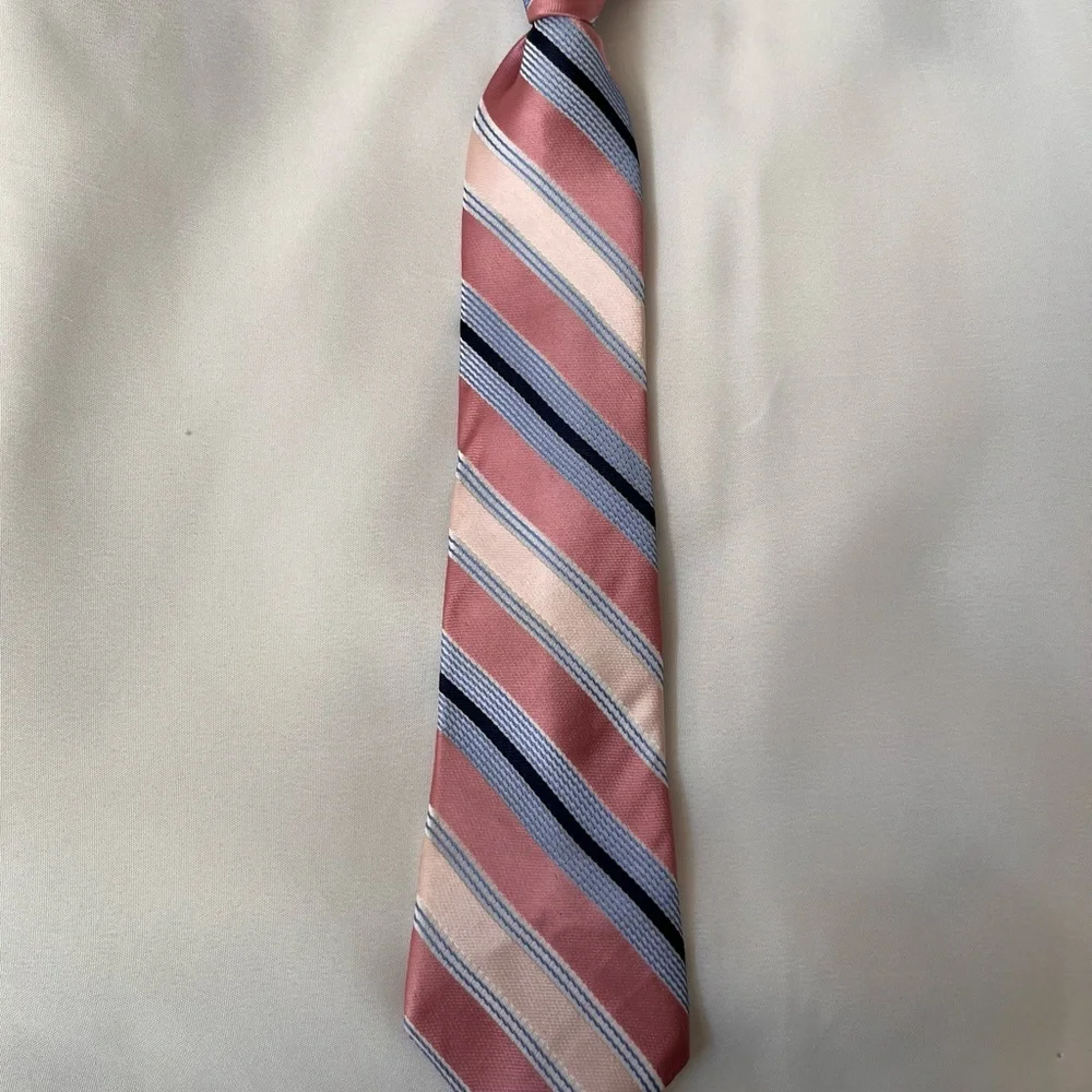Elegant Striped Clip-on Boys Tie